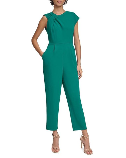 Calvin Klein Tapered Leg Jumpsuit in Green Lyst