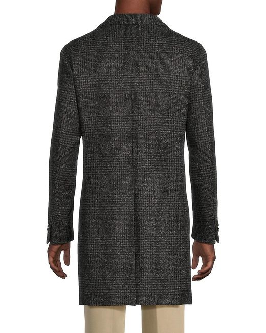 Mens plaid overcoat new arrivals