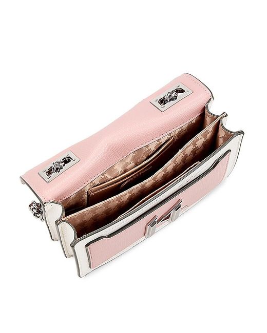 Karl Lagerfeld Corinne Colorblock Crossbody Bag in Pink Lyst UK