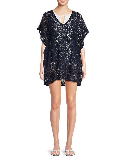 Sunshine 79 Crochet Caftan Cover Up in Black Lyst