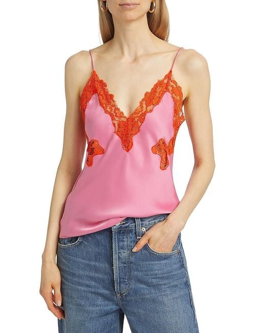 Ronny Kobo Red Lilly Lace Cami