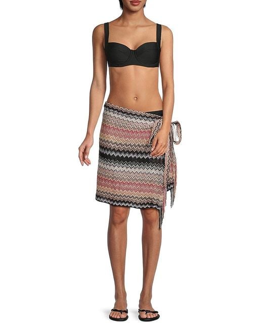 Missoni White Chevron Knit Pareo