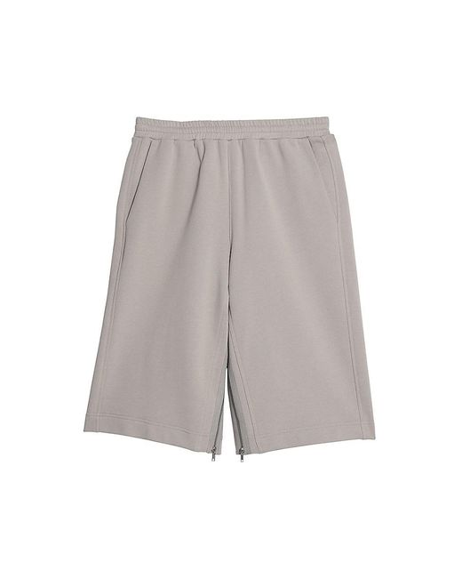 Helmut Lang Gray Gusset Cotton Sweatshorts for men