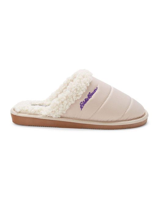 Eddie Bauer Quilted Faux Lined Slippers in White Lyst