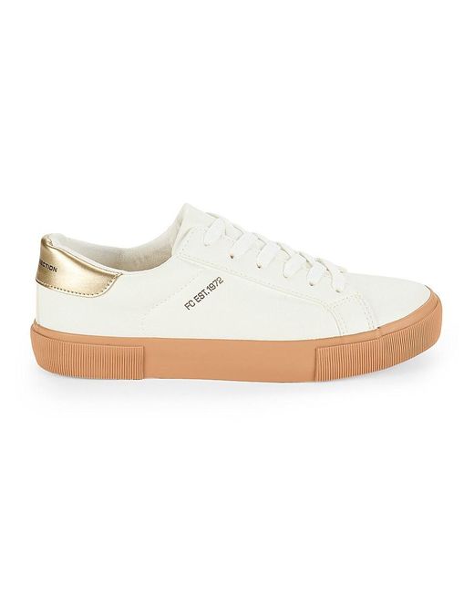 French Connection White Becka Lace Up Sneakers Sneakers
