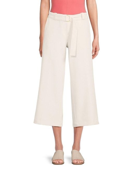 DKNY Pink Belted Culottes