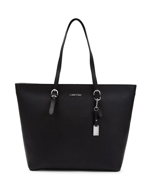 Calvin Klein Serafina Tote in Black | Lyst