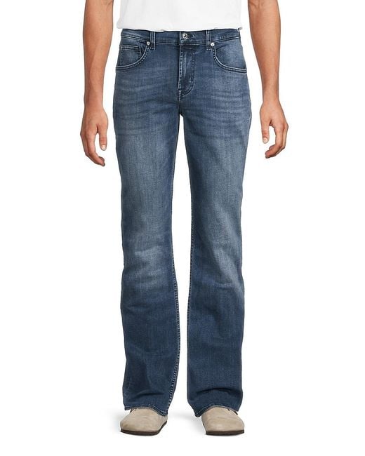 For All Mankind Men's Blue Comfort Luxe Brett Bootcut Jeans