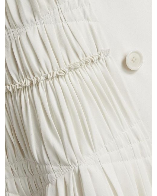 Jonathan Simkhai White Smith Crepe Blazer Minidress