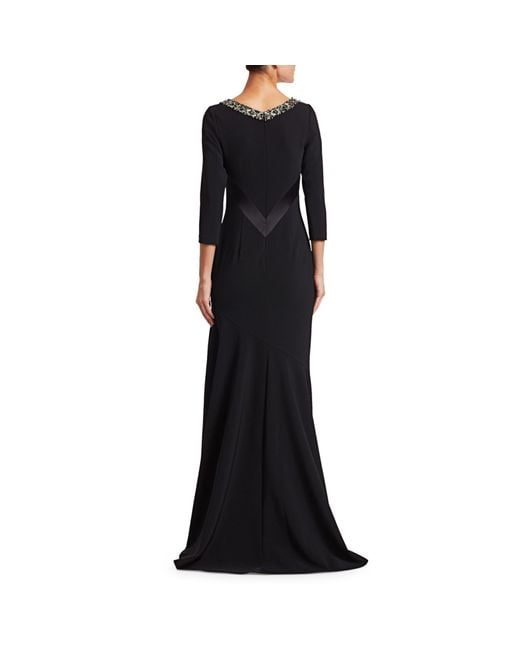 theia flutter sleeve mermaid gown