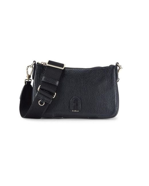 Furla Atena Leather Crossbody Bag in Black Lyst