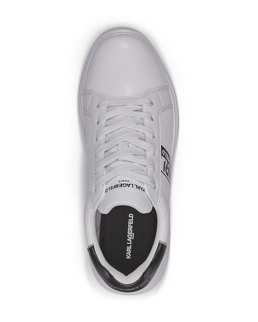 Karl Lagerfeld Multicolor Logo Leather Low-Top Sneakers for men