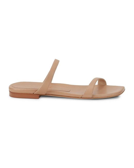 stuart weitzman aleena embellished leather slides