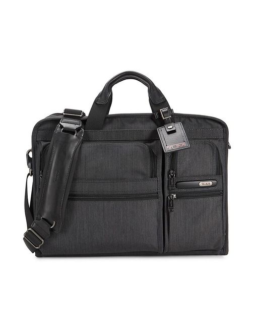 Tumi Compact Large-screen Laptop Briefcase in Grey (Black) | Lyst
