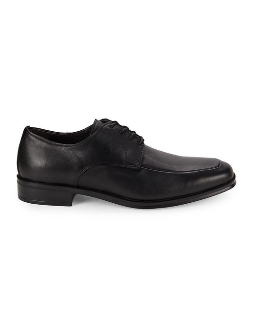 Bruno Magli Black Pio Apron Toe Derby Shoes for men