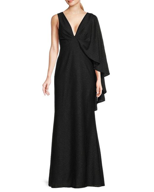 aidan mattox sequin plunge gown