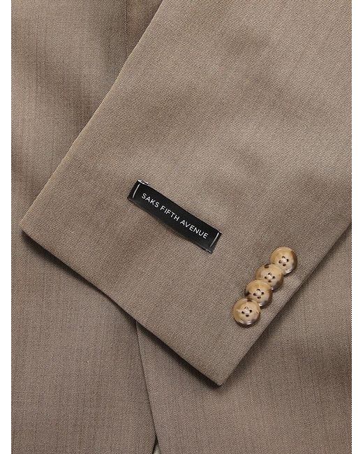 Saks Fifth Avenue Natural Wool Blend Suit for men