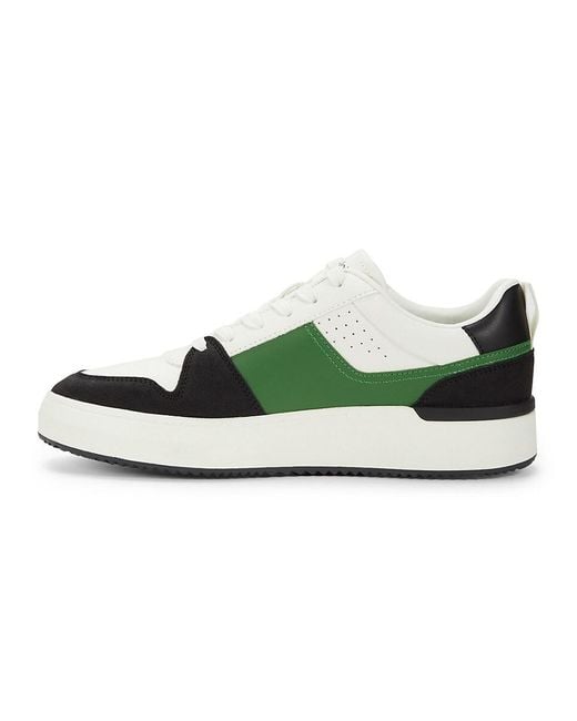 Calvin Klein Green Blayne Colorblock Low-Top Sneakers for men