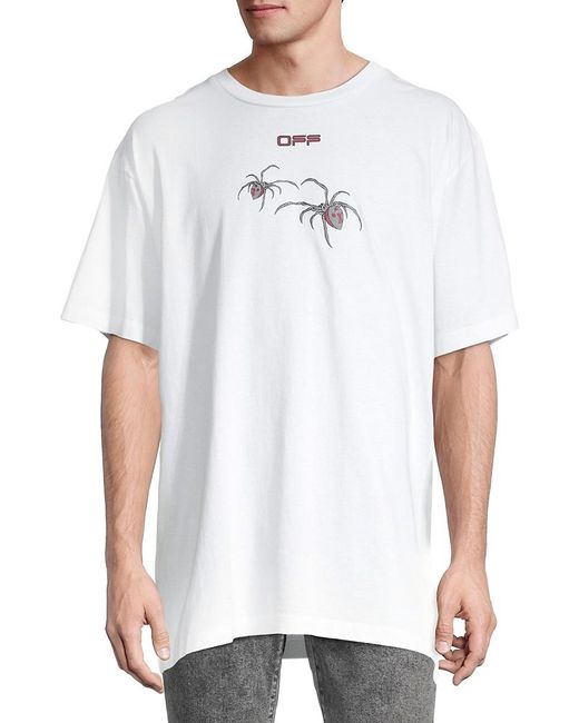 Off-White c/o Virgil Abloh Off- Arachno Spider Arrow Graphic Oversized  T-shirt in White for Men | Lyst