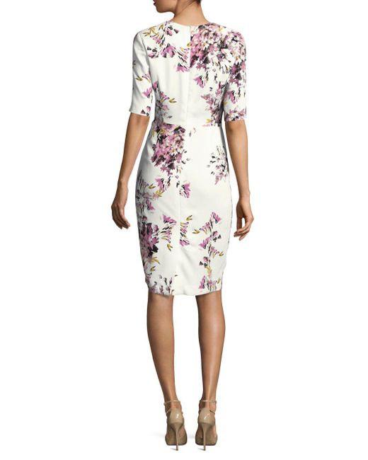 ESCADA Dnila Floral Sheath Dress | Lyst Canada