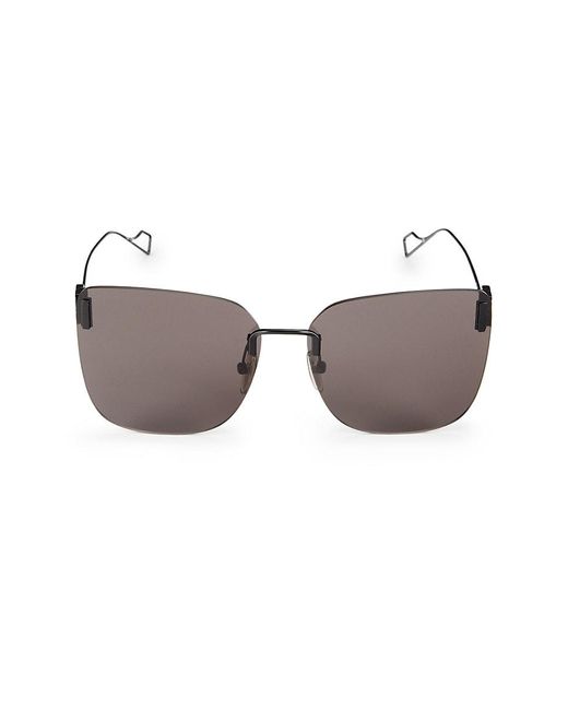 Balenciaga Gray 62mm Butterfly Sunglasses