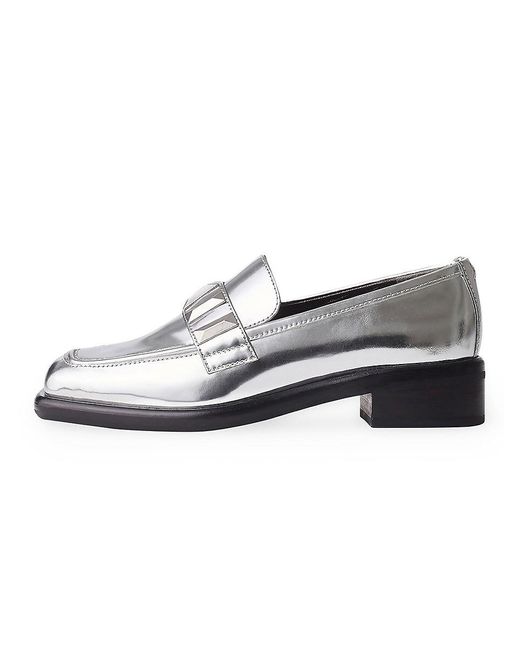 Rag & Bone White Maxwell Leather Loafers
