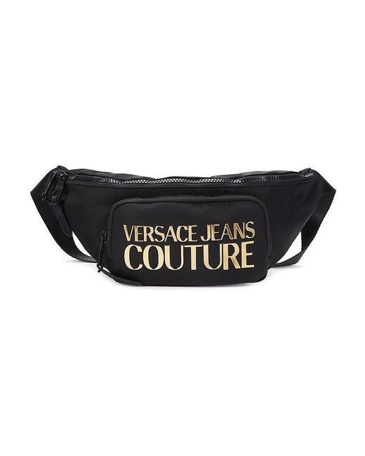 Versace Jeans Couture Range Iconic Logo Belt Bag in Black for Men Lyst