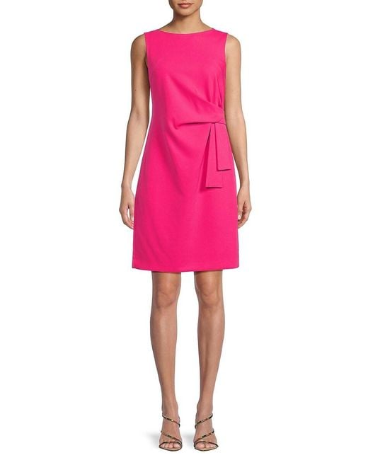 Tommy Hilfiger Pink Boat Neck Minidress