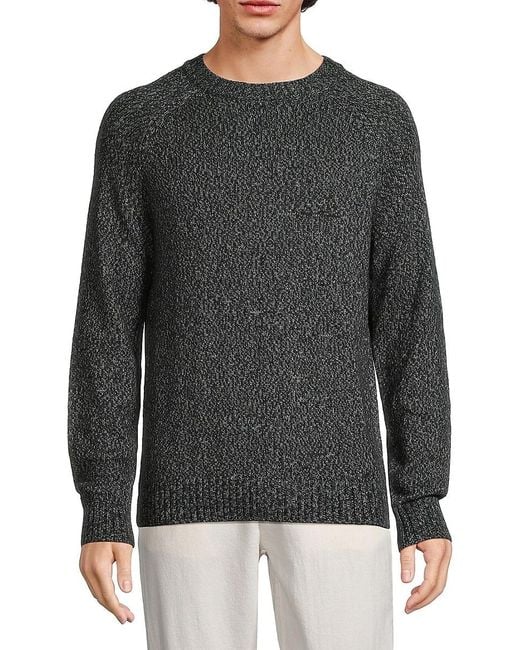 Rails Gray Donovan Cotton-Blend Crewneck Sweater for men