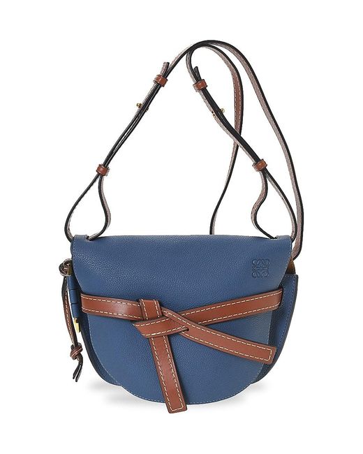 Loewe Mini Gate Dual Crossbody Bag in Blue Lyst Canada