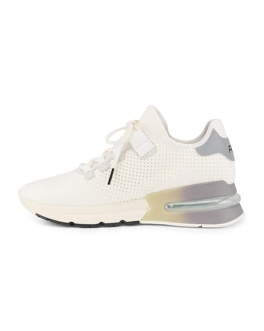 Ash White Kodi Textured Sneakers