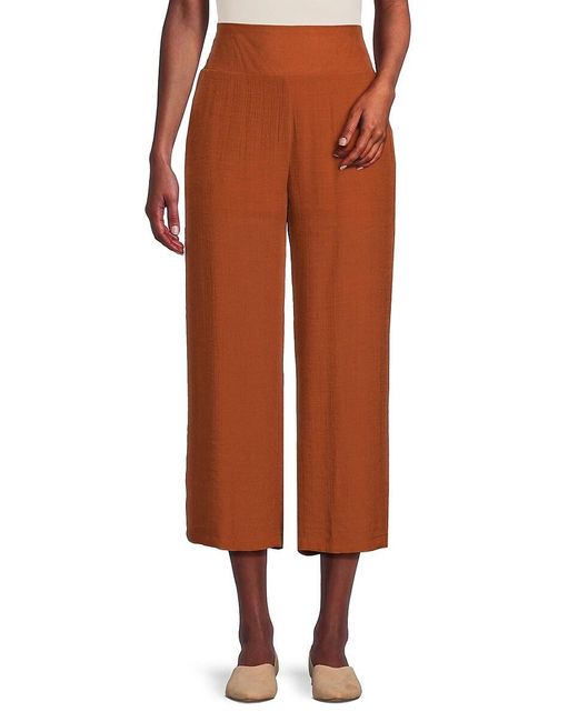 Nanette Lepore Brown Solid Cropped Pants
