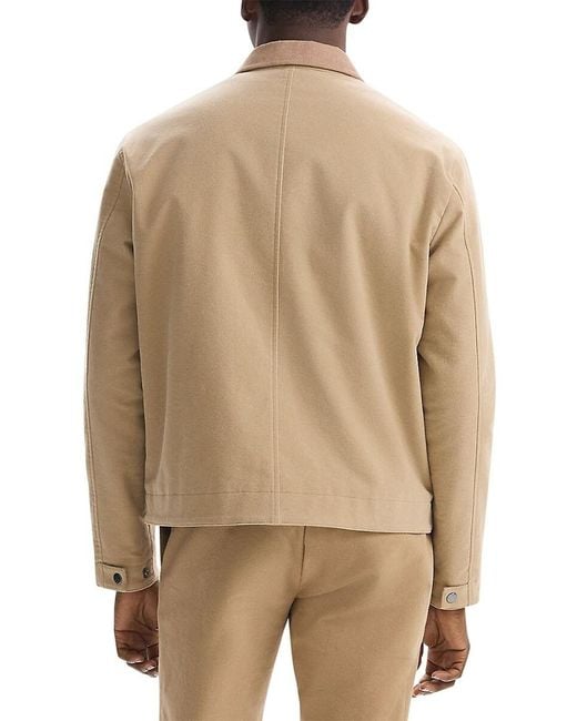 Theory Natural Stretch Cotton Twill Workwear Jacket for men
