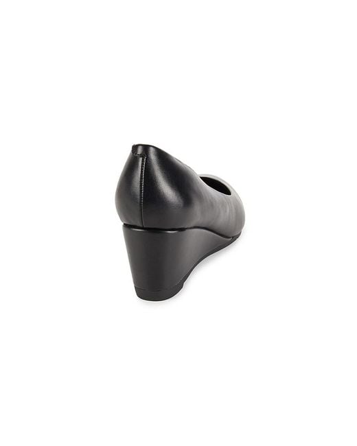 Easy Spirit Black Jinger 56Mm Point Toe Wedge Pumps