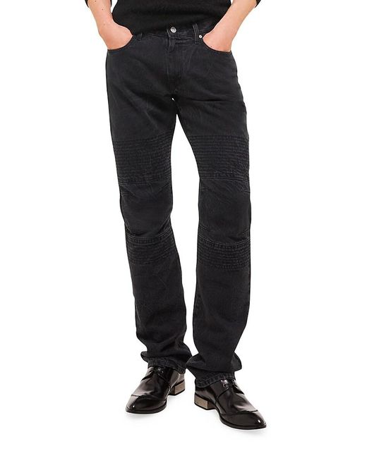 Helmut Lang Black Moto Worker Jeans for men