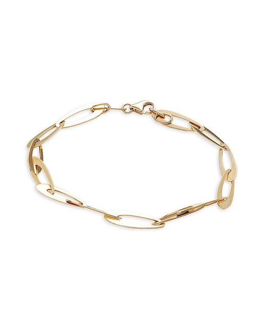 Saks Fifth Avenue Metallic 14k Yellow Gold Oval Link Chain Bracelet