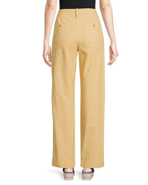 Vince Blue Tie Front Pull-On Pants