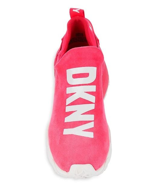 DKNY Blue Kari Logo Slip On Sneakers