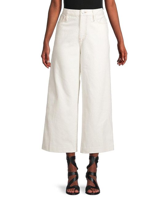 FRAME Denim High Rise Wide Leg Cropped 