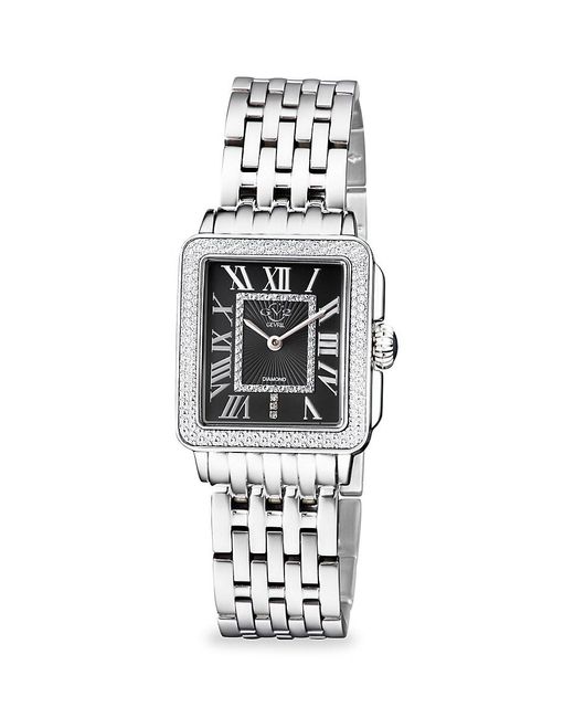 Gv2 White Padova 27mm Stainless Steel & Diamond Bracelet Watch