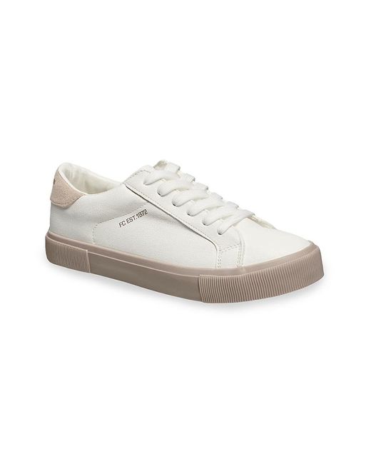 French connection white trainers hotsell