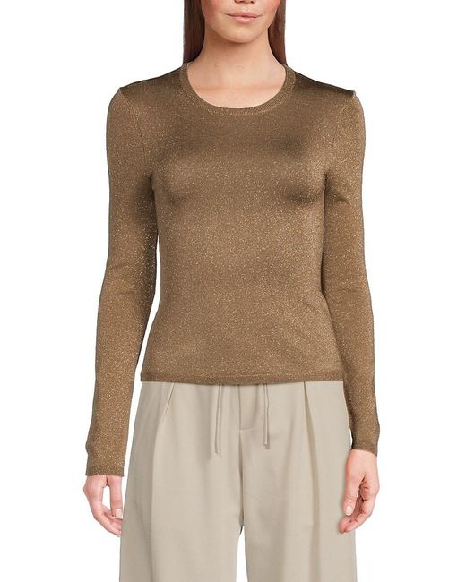Third Form Natural Glimmer Knit Top