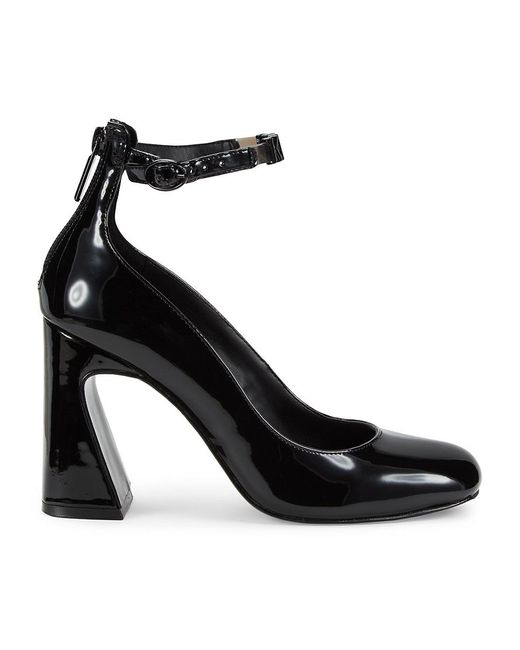 Karl Lagerfeld Black Pavla 90Mm Block Heel Pumps