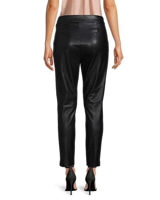 Calvin Klein Faux Leather Pants in Black | Lyst Australia