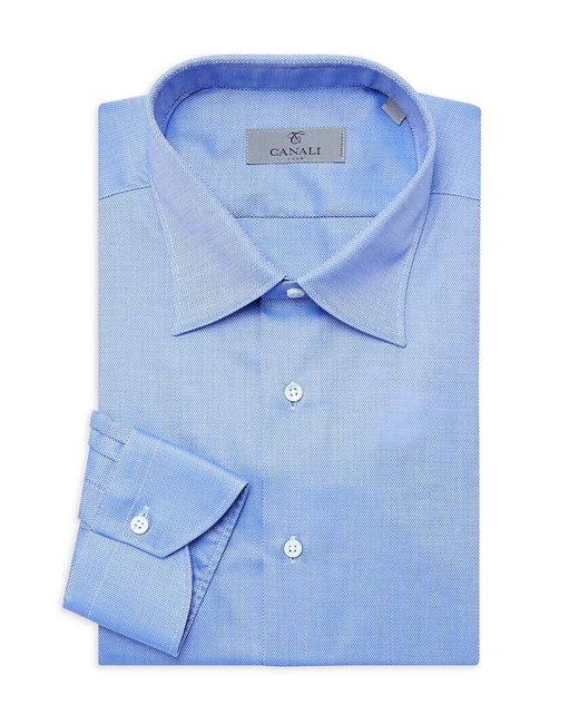 Canali Cotton Textured Dress Shirt in 