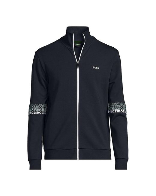 BOSS by HUGO BOSS Skaz Zip Up Track Jacket in Blue for Men Lyst UK