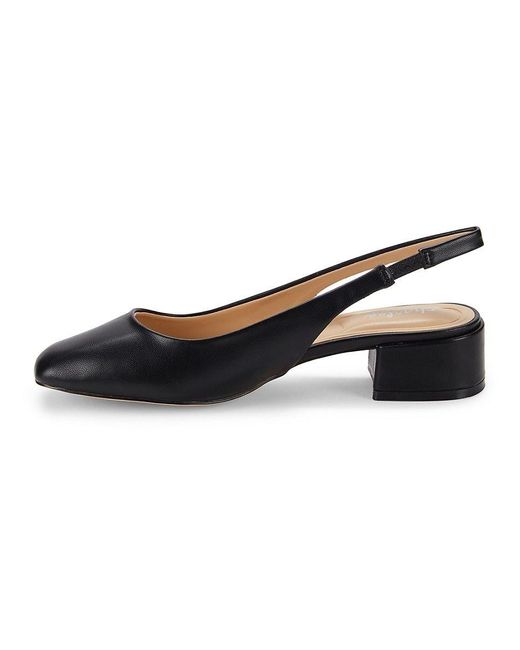 Charles David Zeus Square Toe Slingback Pumps in Blue | Lyst