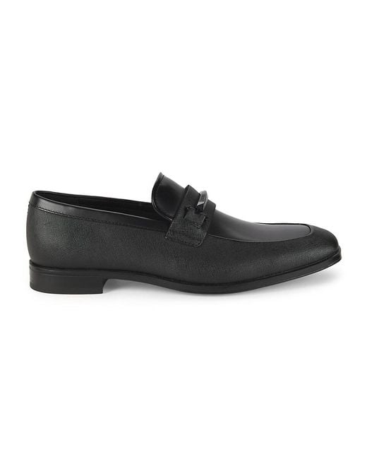 Guess Black Haines Logo Bit Loafers for men