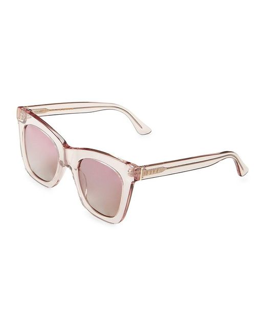 DIFF Pink Kaia 50mm Butterfly Sunglasses