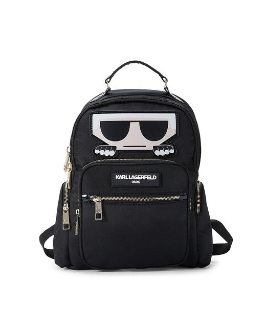 Karl Lagerfeld Appliqué Travel Backpack in Black Lyst